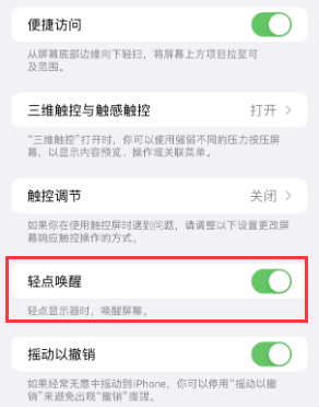 武强苹果授权维修站分享iPhone轻点无法唤醒怎么办