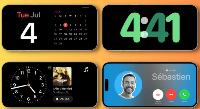 武强苹果手机维修分享iOS17横屏充电待机显示有什么好处 