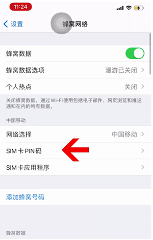 武强苹果14维修网分享如何给iPhone14的SIM卡设置密码 