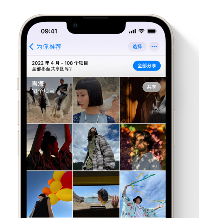 武强苹果维修网点分享在 iPhone 上使用共享图库 