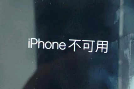 武强苹果服务网点分享锁屏界面显示“iPhone 不可用”如何解决 